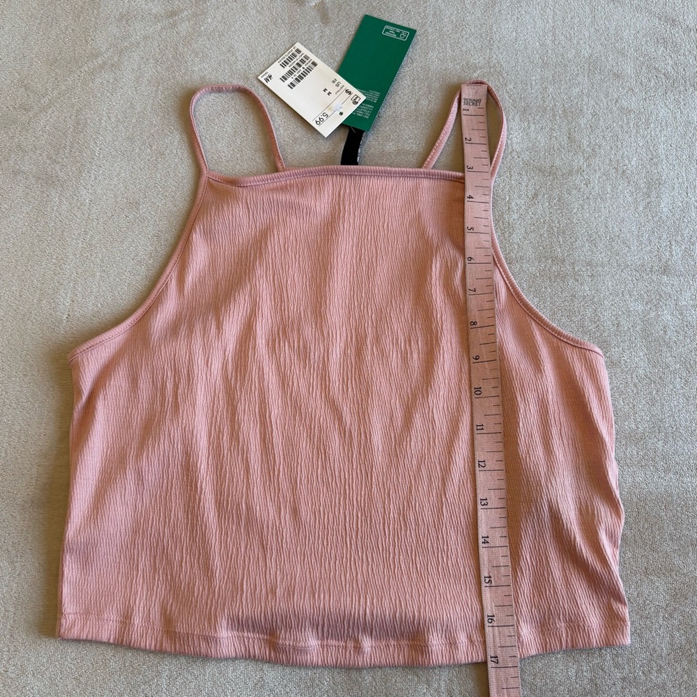 H&M Light Pink Ribbed Crop Top - Picture 5 of 6